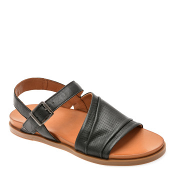 Sandale CORASOL negre, 302623, din piele naturala