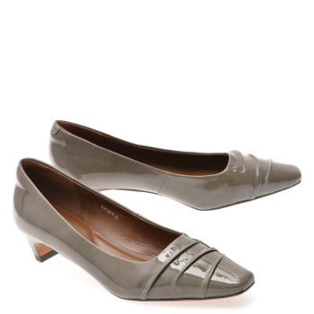 Pantofi eleganti EPICA gri, 9152, din piele naturala lacuita