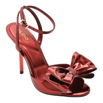 Sandale elegante ALDO rosii, TINSLETTA 610, din piele ecologica lacuita