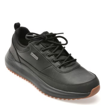 Pantofi sport SKECHERS negri, PARNELL, din piele naturala