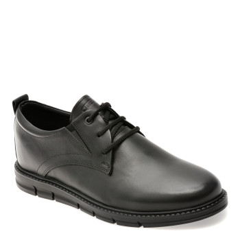 Pantofi eleganti OTTER negri, TTR1, din piele naturala