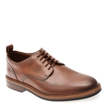 Pantofi eleganti CLARKS maro, ALDWIN LACE, din piele naturala