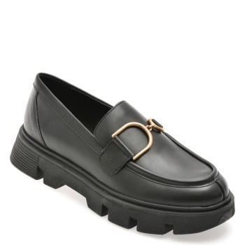 Mocasini GEOX negri, D46UAH, din piele naturala