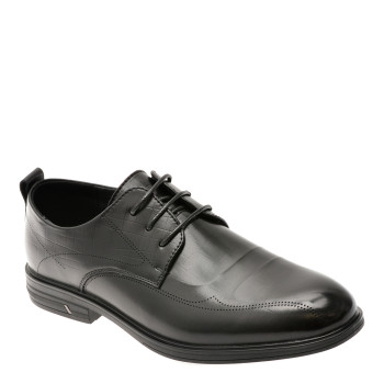 Pantofi eleganti BITE THE BULLET negri, T89625, din piele naturala