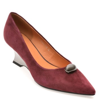 Pantofi eleganti EPICA visinii, H1911, din piele intoarsa