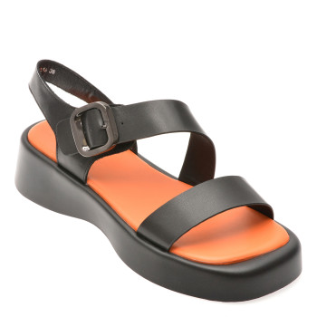 Sandale GRYXX negre, 18308X4, din piele naturala