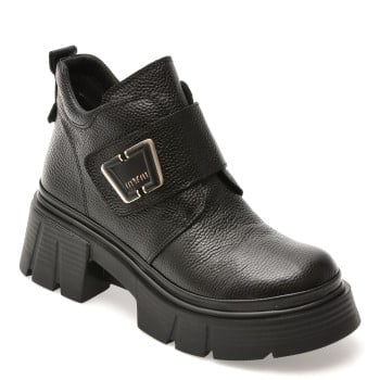 Ghete GRYXX negre, 387632, din piele naturala