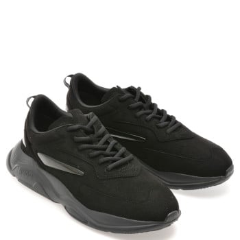 Pantofi sport HUGO negri, 8504, din material textil