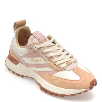 Pantofi sport PEPE JEANS roz, LS60032, din piele naturala