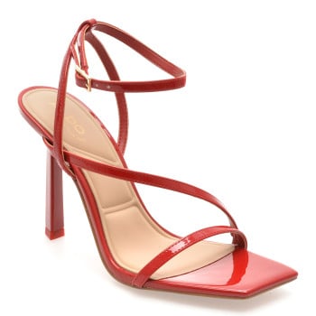 Sandale elegante ALDO rosii, SCINTILLA 600, din piele ecologica lacuita