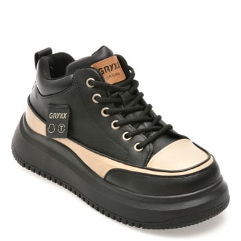 Pantofi sport GRYXX negri, 2379, din piele naturala