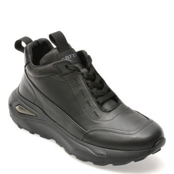 Ghete GRYXX negre, LN1, din piele naturala