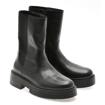 Ghete GEOX negre, D36VDK, din piele naturala