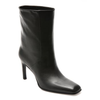 Botine elegante EPICA PREMIUM negre, 01474TB, din piele naturala
