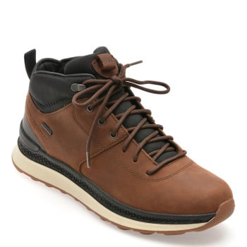 Ghete GEOX maro, U56HMC, din piele naturala