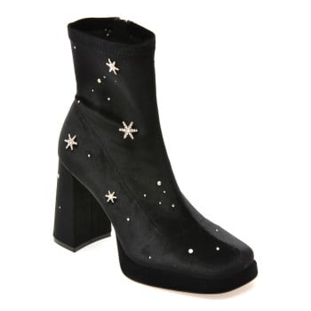 Botine ALDO negre, STARRIE 001, din material textil