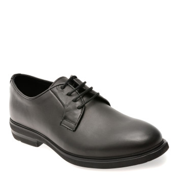 Pantofi eleganti OTTER negri, E1801, din piele naturala