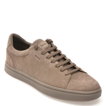 Pantofi sport GEOX gri, U55LDA, din piele intoarsa