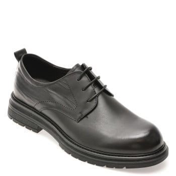 Pantofi EPICA negri, 9755, din piele naturala