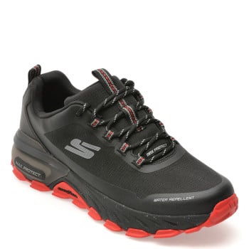 Pantofi sport SKECHERS negri, MAX PROTECT, din material textil