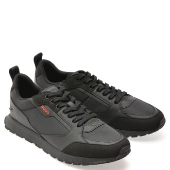 Pantofi sport HUGO negri, 6568, din material textil