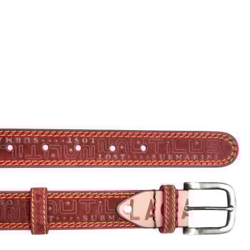 Curea LA GALERE visinie, 4871640, din piele intoarsa