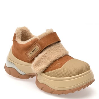 Pantofi GRYXX maro, 1681, din piele naturala