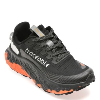 Pantofi sport TRACEABLE negri, 6655, din material textil