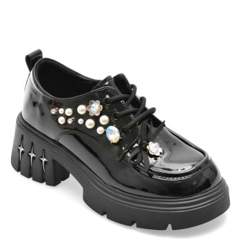 Pantofi GRYXX negri, 70725, din piele naturala lacuita