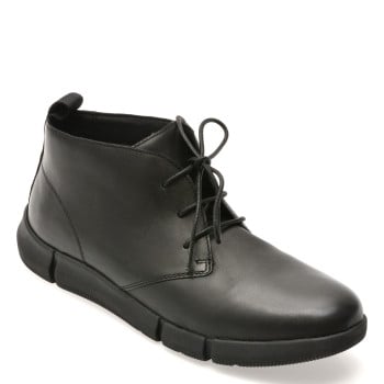 Ghete GEOX negre, U5646A, din piele naturala