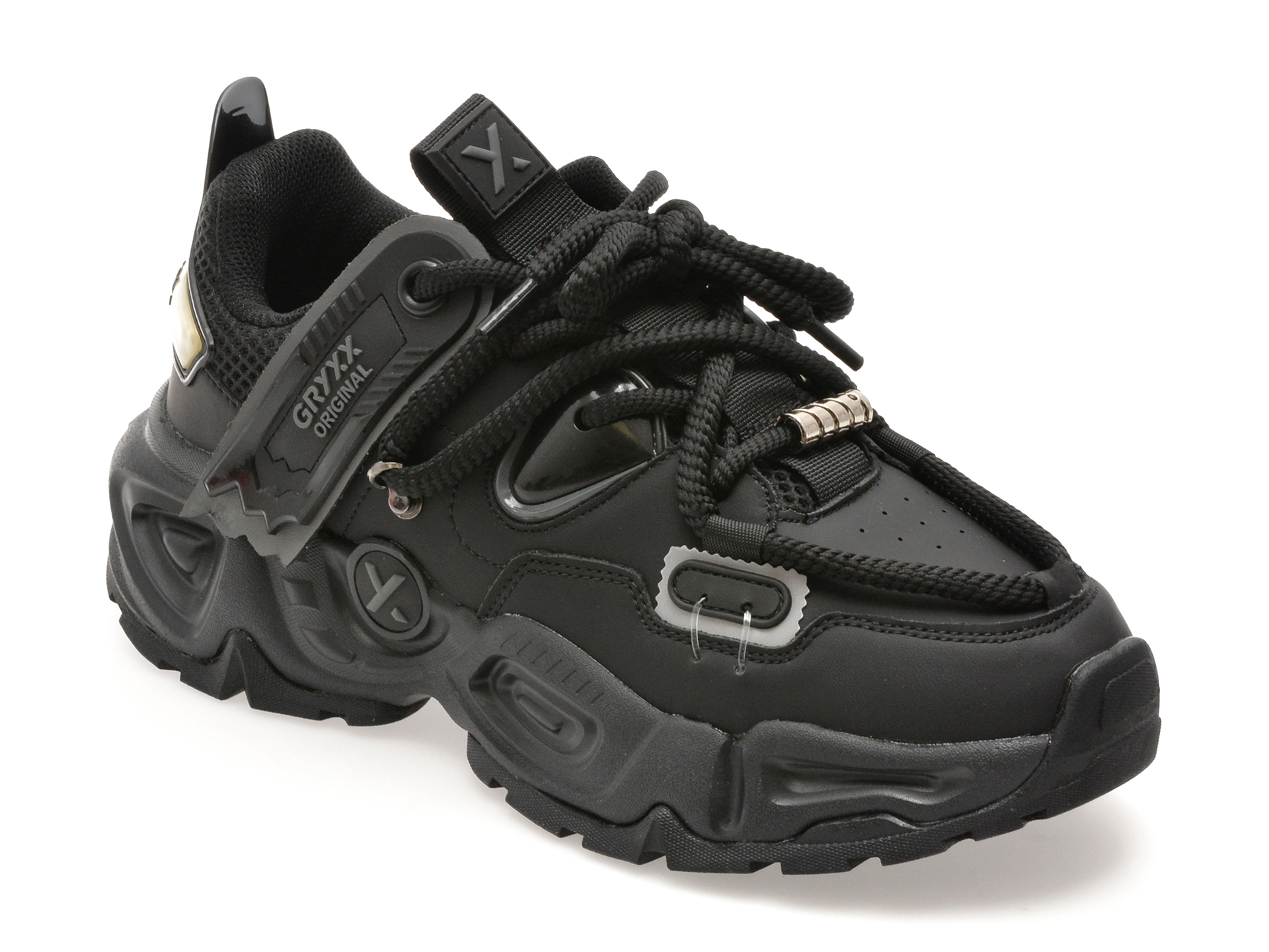 Pantofi sport GRYXX negri, 25050, din material textil
