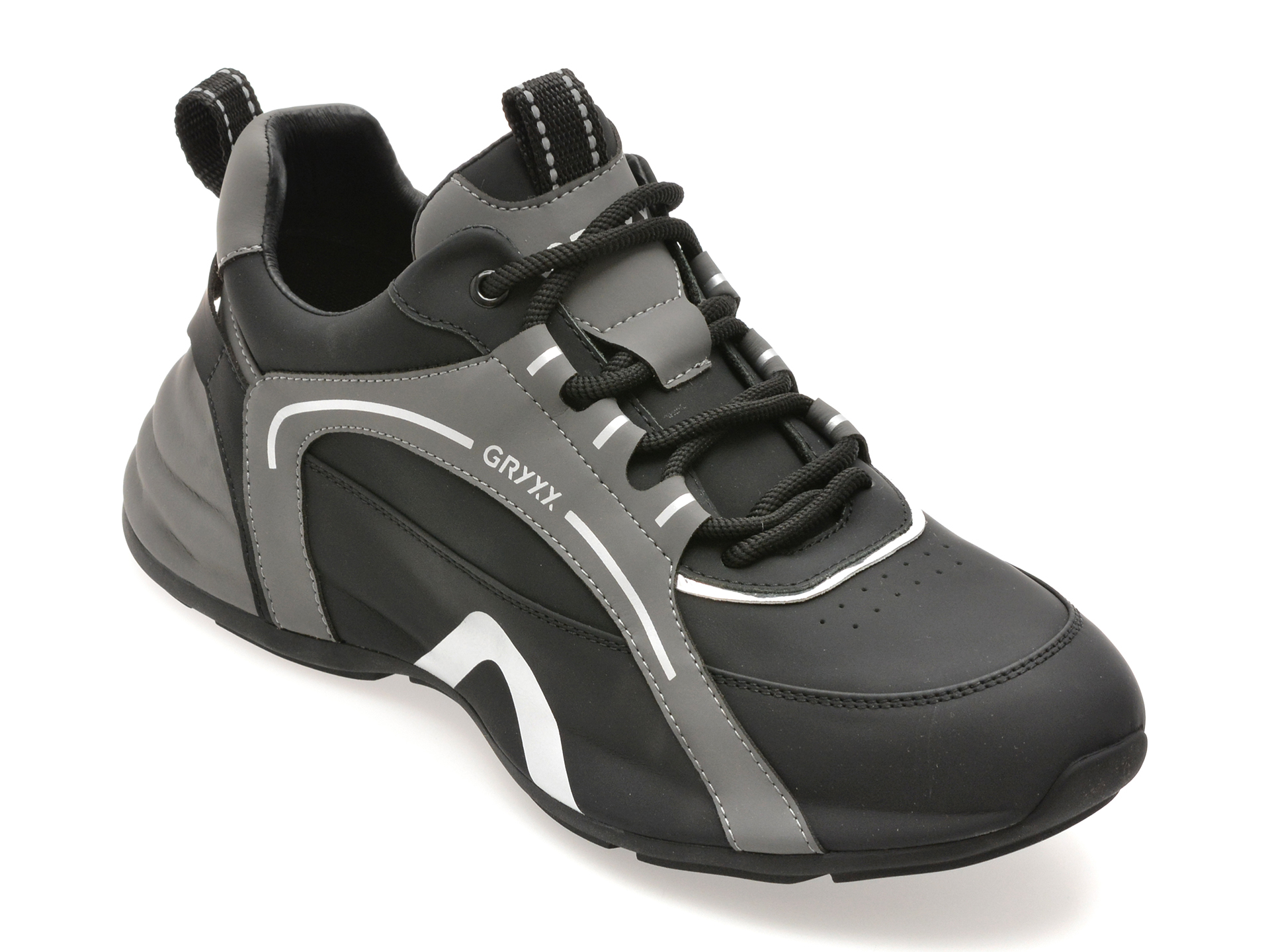 Pantofi sport GRYXX negri, 917063, din piele naturala