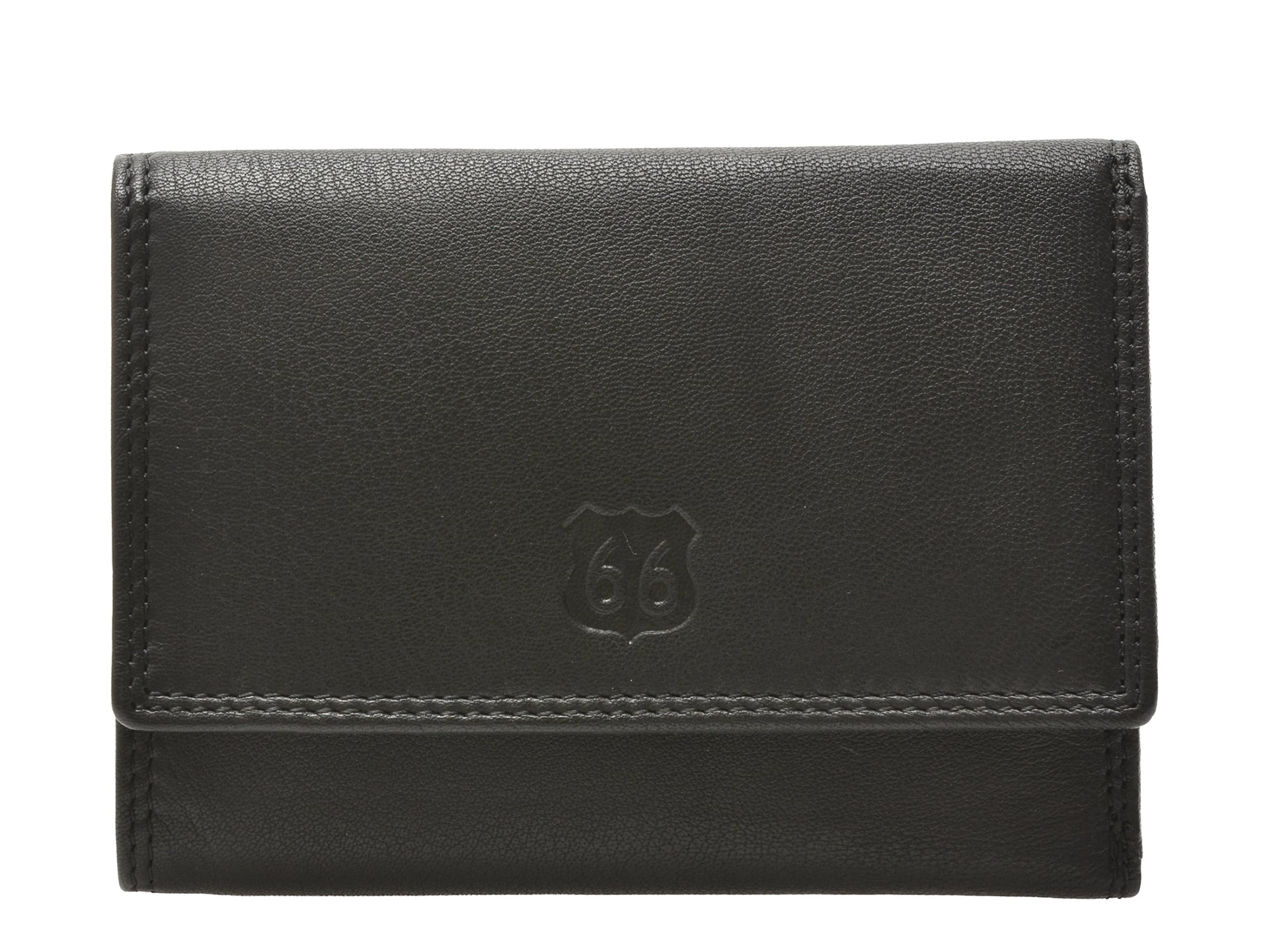 Portofel negru, 2037, din piele naturala